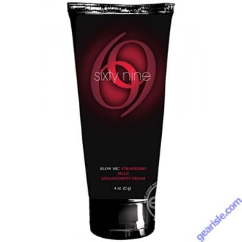 69 Blow Me Male Stimulation Strawberry Cream 4 oz