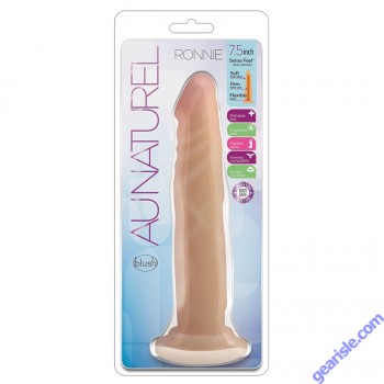 Dildo Au Naturel Ronnie Beige Blush Suction Cup Dual Density box