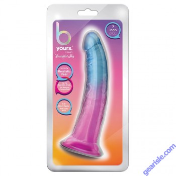 B Yours Beautiful Sky Dildo Blush Sunset 7" Suction Cup box