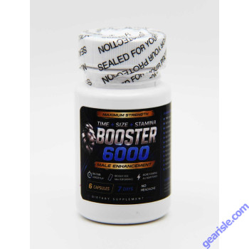 Booster 3000mg Male Sexual Enhancement 6 Capsules Bottle