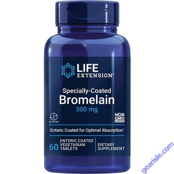 Life Extension Specially-Coated Bromelain 500mg bottle