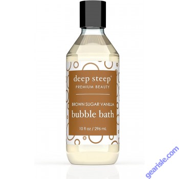 Brown Sugar Vanilla Bubble Bath 10 Oz Gluten Free Vegan Deep Steep