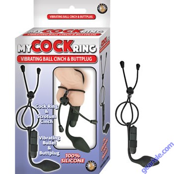 My Cock Ring Vibrating Ball Cinch and Buttplug Silicone