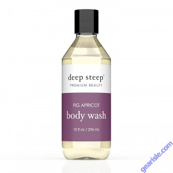 Premium Beauty Fig Apricot Body Wash 17 Oz Vegan Deep Steep