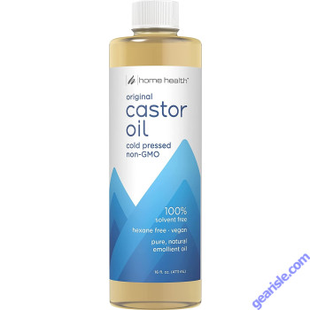 Castor Oil Cold Pressed 16 Oz Non GMO Paraben Free Vegan Home Health