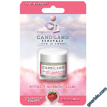 Doc Johnson Candiland Sensuals Intimate Warming Balm Strawberry Bon Bon