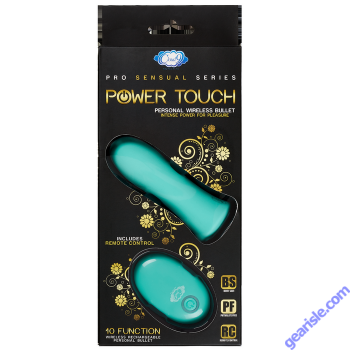 Cloud 9 Pro Sensual Power Touch Bullet W/ Remote Control Teal