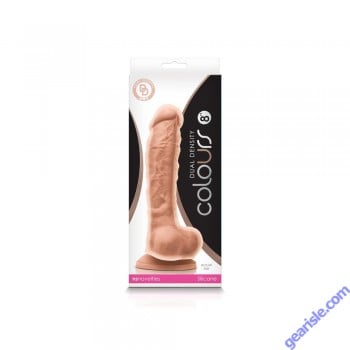 Colours Dual Density 8" Dildo White Cock