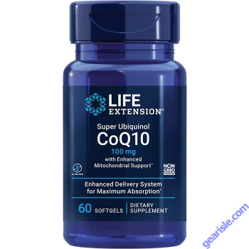 Life Extension Super Ubiquinol CoQ10 Enhanced Mitochondrial Support bottle