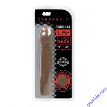 CyberSkin Penis Extension 1.5 Xtra Thick Dark Color