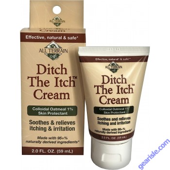 Natural Ditch The Itch Cream 2 Oz Natural Ingredients All Terrain