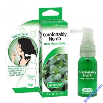 Comfortably Numb Deep Throat Spray Spearmint 1 fl Oz 29ml