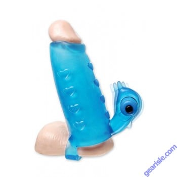 Deluxe Vibrating Penis Enhancer Blue Pipedream