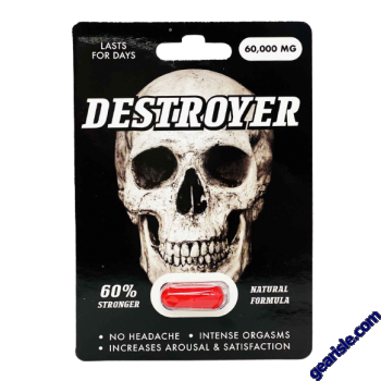 Destroyer 60000mg Male Enhancement Red Capsule