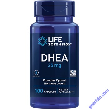 Life Extension Hormone Balance Supplement DHEA 25mg front