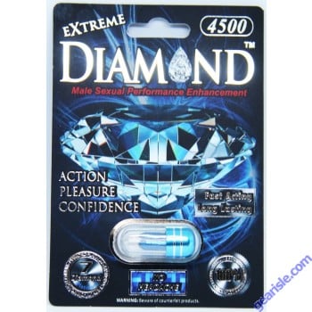 Diamond Platinum Extreme 4500 Blue Male Enhancement Supplement by P/K Package Inc