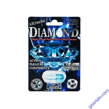 Diamond Platinum Black Extreme Male Sexual Performance Enhancement Pills 2000mg by Diamond Platinum