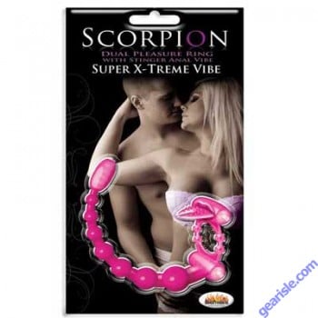 Scorpion Dual Pleasure Ring With Stinger Anal Vibe Color Purple