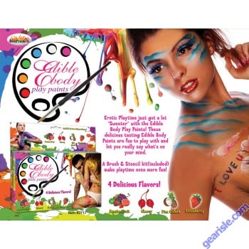 Edible Body Paints Four Flavors