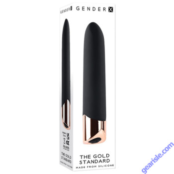 Evolved Gender X The Gold Standard Rechargeable Bullet Vibrator box