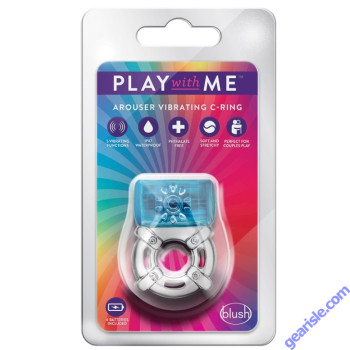 Blush Play With Me One Night Stand Vibrating Cock Ring Blue box