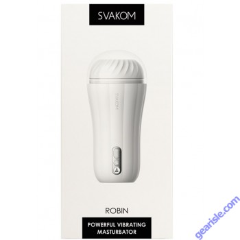 Svakom Robin Rechargeable Stylish Vibrating Masturbator box