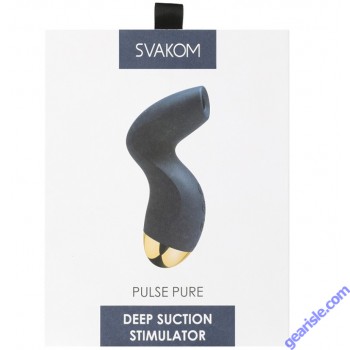 Svakom Pulse Pure Deep Suction S Shaped Vibrator Blue box