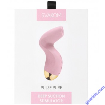 Svakom Pulse Pure Deep Suction S Shaped Vibrator Pink box