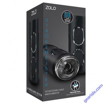 Zolo Strokemeister Squeezable Masturbator box