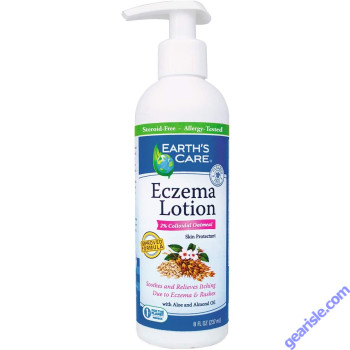 Eczema Lotion 8 Oz Aleo Almond Oil Allergy Tested Earth's Care