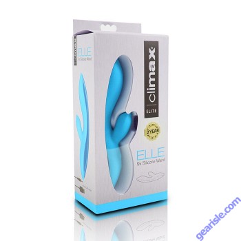 Climax Elle 9x Rechargeable Silicone Wand Vibe Blue