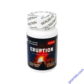 Eruption 35000mg Male Sexual Enhancement Gold 6 Count Bottle 