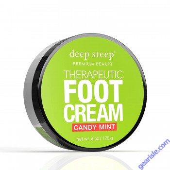 Premium Beauty Candy Mint Therapeutic Foot Cream 6 Oz Deep Steep