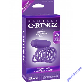 Fantasy C Ringz Vibrating Couples Cage Waterproof Bullet