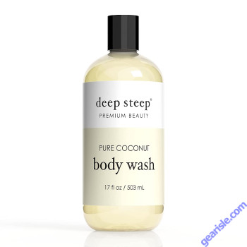 Pure Coconut Vegan Body Wash 17 Oz Deep Steep Premium Beauty