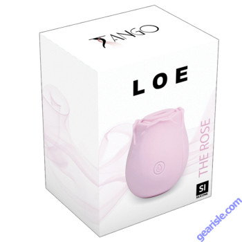 Loe The Rose Suction Stimulator Silicone Vibrator Light Pink box
