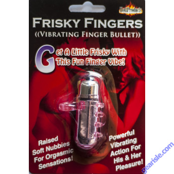 Frisky FIngers Vibrating Finger Bullet Purple Toy