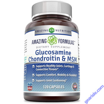 Glucosamine Chondroitin MSM 120 Caps Joint Support Amazing Formulas