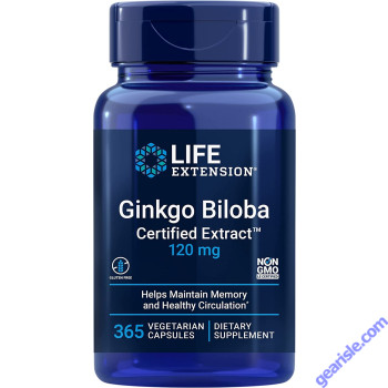Life Extension Ginkgo Biloba Certified Extract front