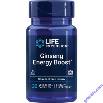 Life Extension Ginseng Energy Boost Gluten Free bottle