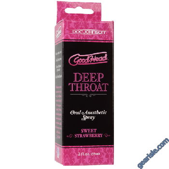 GoodHead Sweet Strawberry Deep Throat Oral Anesthetic Spray