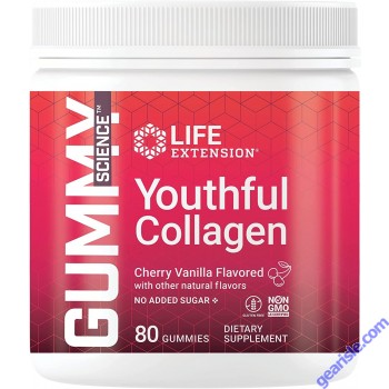 Life Extension Gummy Science Youthful Collagen front