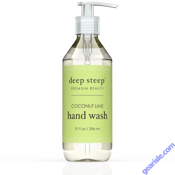 Coconut Lime Liquid Hand Wash Vegan Alcohol Free 10 Oz Deep Steep 