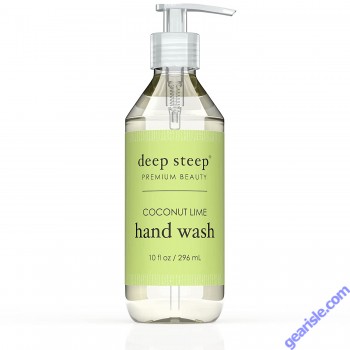 Coconut Lime Liquid Hand Wash Vegan Alcohol Free 10 Oz Deep Steep 