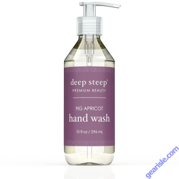 Premium Beauty Fig Apricot Hand Wash 10 Oz Vegan Deep Steep 