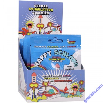 Happy Schlong Sexual Stimulation Gummies 12 Pack Display