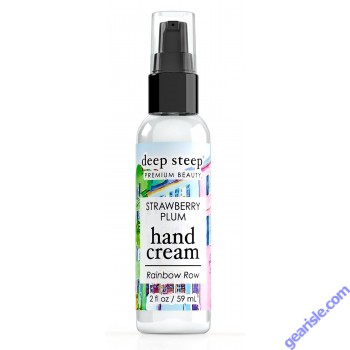 Deep Steep Premium Beauty Strawberry Plum Hand Cream 2 Oz Rainbow Row