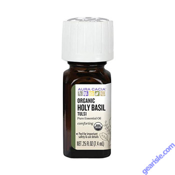 Bottle of Organic Holy Basil Tulsi Oil