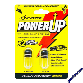 Power Up Honeygizer Hardcore Formulation Double Yellow Pills