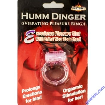 Humm Dinger Penis Vibrating Pleasure Ring With Clitoris Stimulator